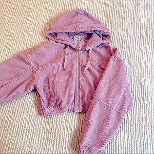 Corduroy Cropped Purple Jacket, BDG Urban Outfitters